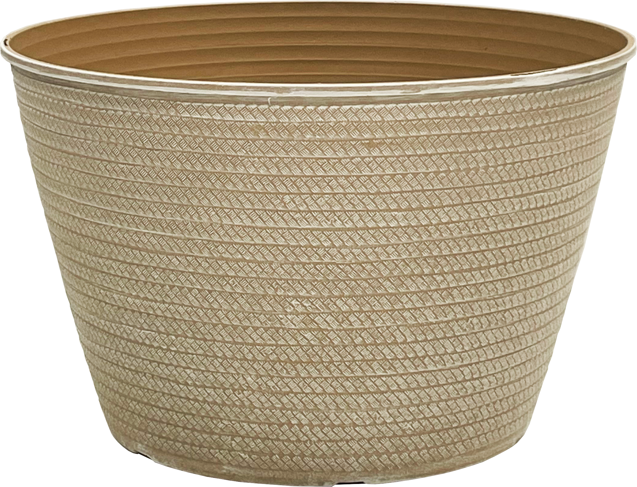 11 Inch Oasis Planter Powdered Ginger - 44 per case - Decorative Planters